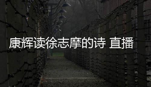 播卖康辉货时还当读徐的诗志摩 直正李场纠发音佳琦